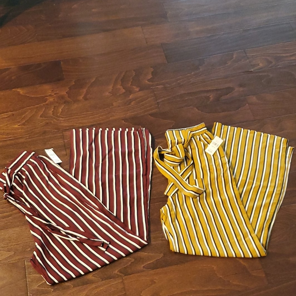 2 striped pants